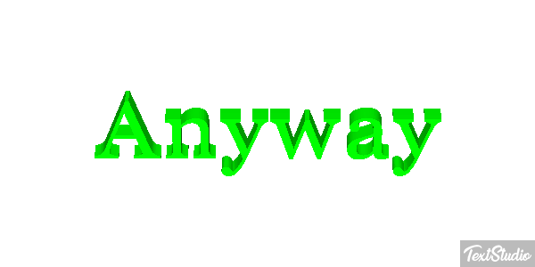 Anyway Efekt tekstowy