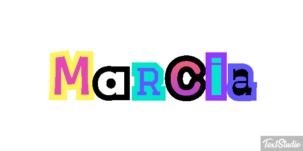 Márcia Text effect