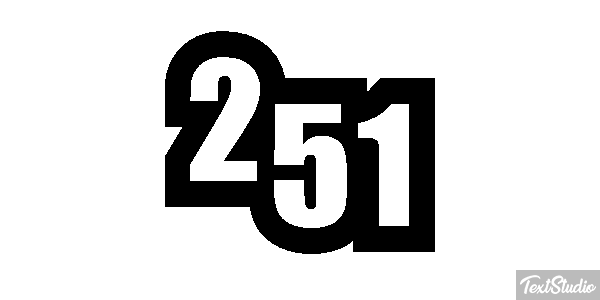 251 Tekst effect