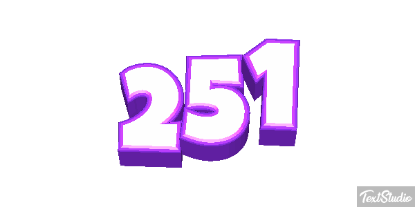 251 Tekst effect