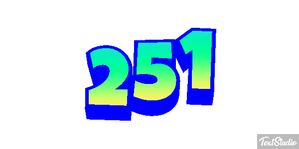 251 Tekst effect