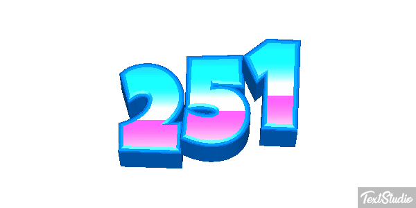 251 Tekst effect