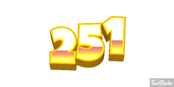 251 Tekst effect