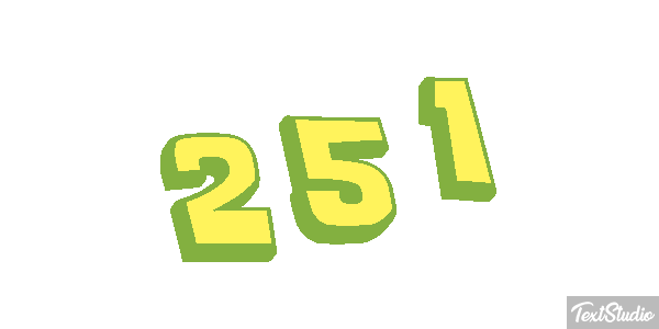 251 Tekst effect