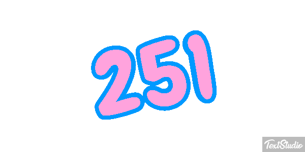 251 Tekst effect