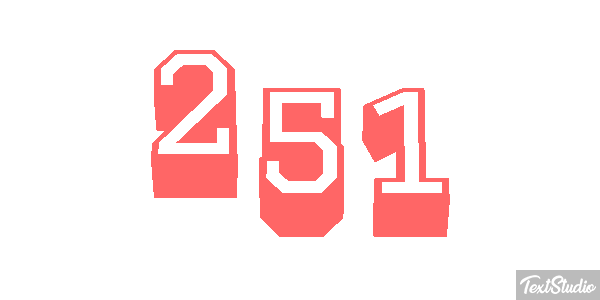 251 Tekst effect