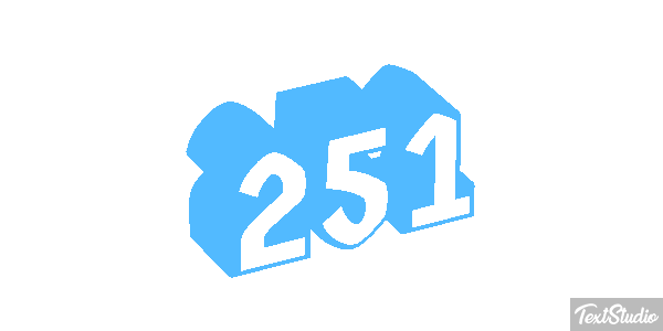 251 Tekst effect