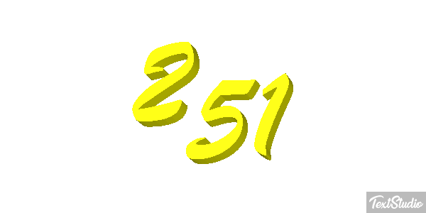 251 Tekst effect