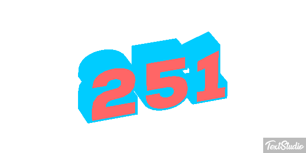 251 Tekst effect