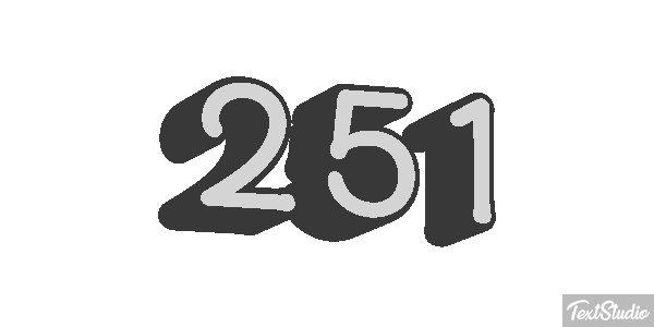 251 Tekst effect