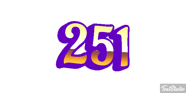 251 Tekst effect