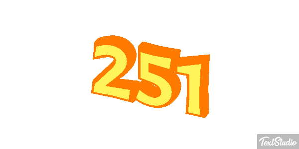 251 Tekst effect
