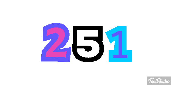 251 Tekst effect