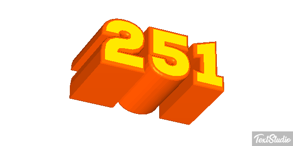 251 Tekst effect