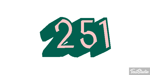 251 Tekst effect