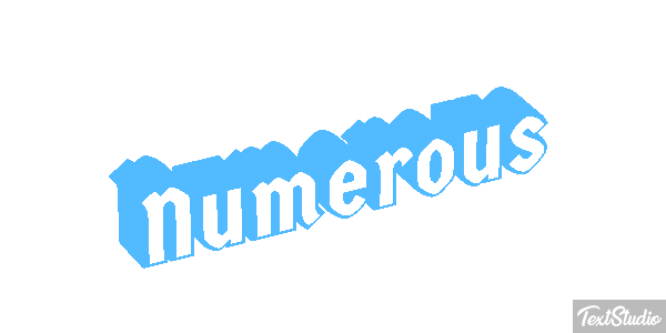 Numerous Effet de texte
