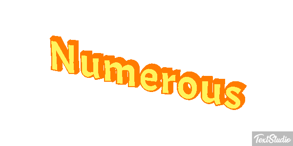 Numerous Effet de texte