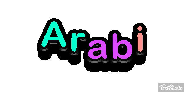 Arabi Tekst effect