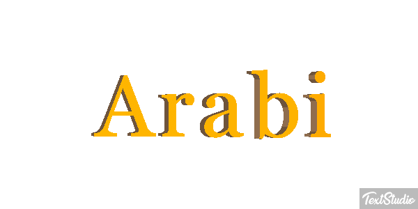Arabi Tekst effect