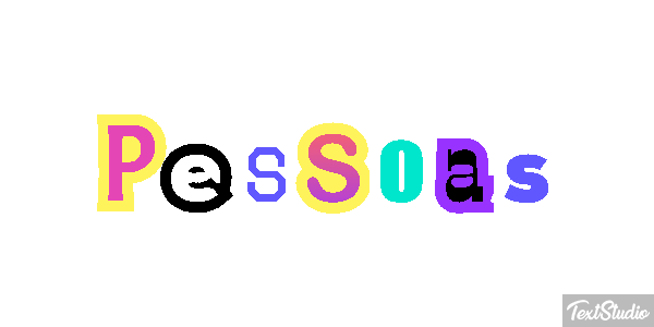 Pessoas Efeito do texto