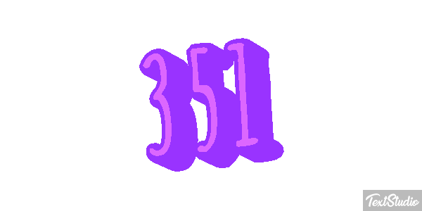 351 Text effect