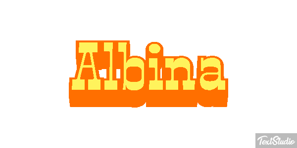 Albina Text effect