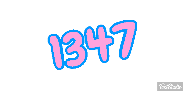 1347 Tekst effect