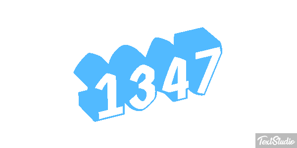 1347 Tekst effect