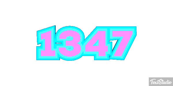 1347 Tekst effect