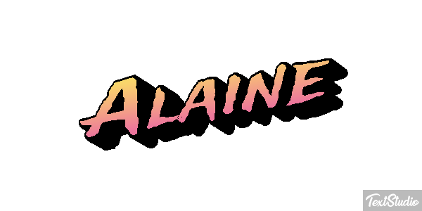 Alaine Efecto de texto