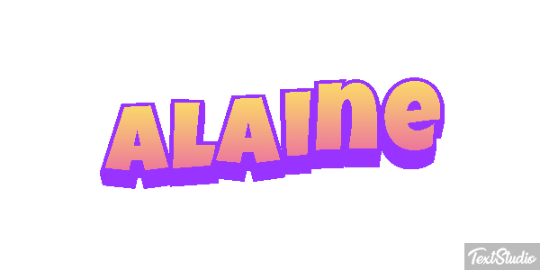 Alaine Efecto de texto