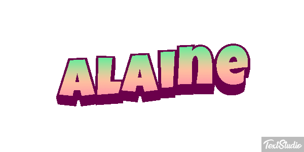 Alaine Efecto de texto