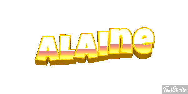 Alaine Efecto de texto