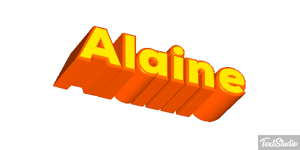 Alaine Efecto de texto