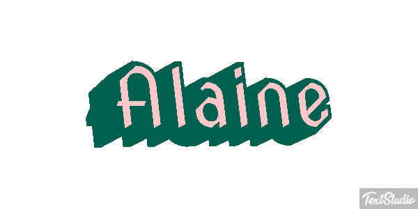 Alaine Efecto de texto