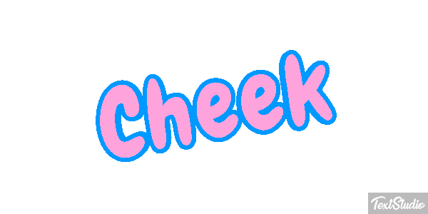 Cheek Effetto testo