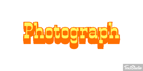 Photograph Text effect