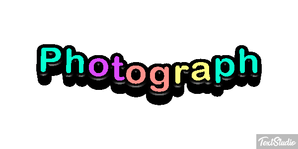 Photograph Text effect
