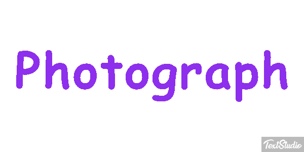Photograph Text effect
