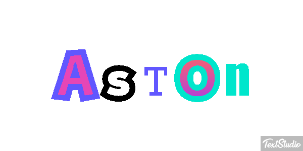 Aston Текстовый эффект