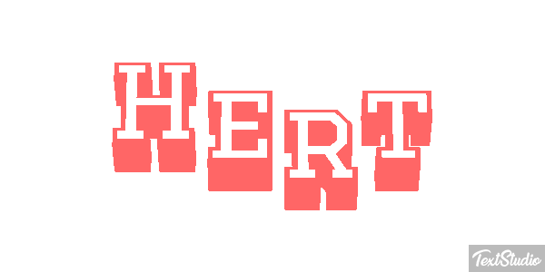 Hert Texteffekt