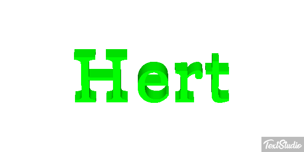 Hert Texteffekt
