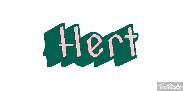Hert Texteffekt