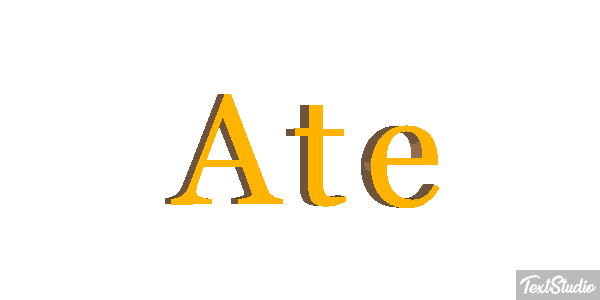 Até Text effect