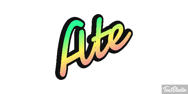 Até Text effect