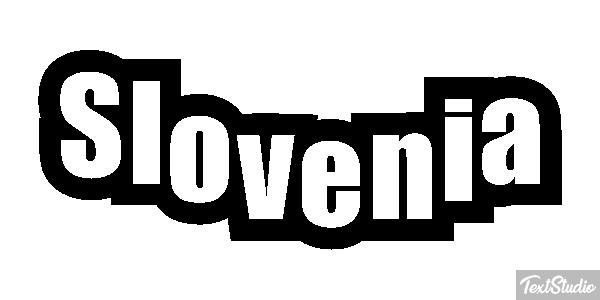 Slovenia Text effect