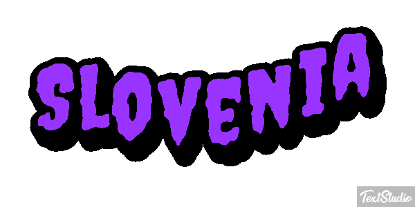 Slovenia Text effect