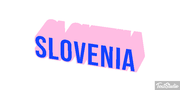 Slovenia Text effect