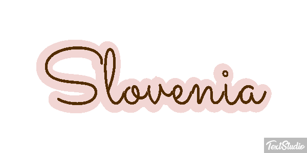 Slovenia Text effect