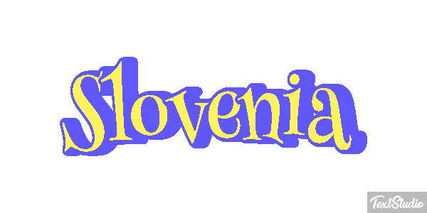 Slovenia Text effect